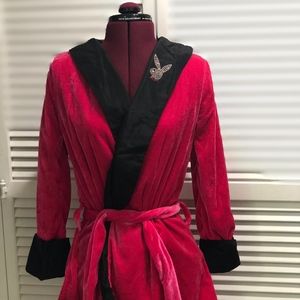 Playboy Pink Girlfriend Costume Smoking Jacket